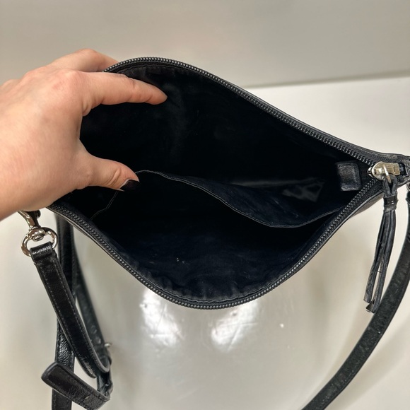 Coach Leopard Print Crossbody Bag - Black and Purple - Picture 6 of 10